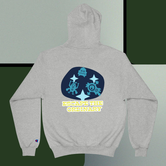 ALL JUST HUSTLE OFFICIAL "ESCAPE THE ORDINARY" Champion Hoodie